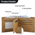 4 PCS OP Bifold Wallet Anime Set (Straw Hat Mens Wallet + Lufei Skull Pendant Necklace + OP Keychain + OP Bracelet) Good Gift for Anime Fans