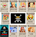 15In×11In Anime [OP] Wanted Bounty Posters, New Edition, 10 Straw Hat Pirates Crew Zoro, Sanji, Luffy, a Set of 11PCS