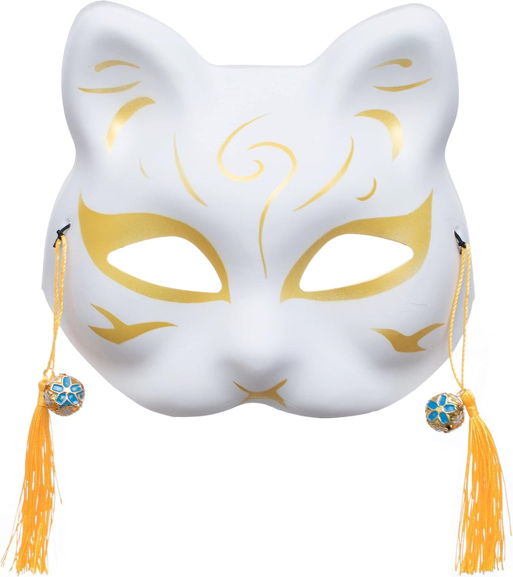 3Pcs Japanese Kitsune Inu Boku Fox Cat Cute Cosplay Half Mask Masquerade Christmas