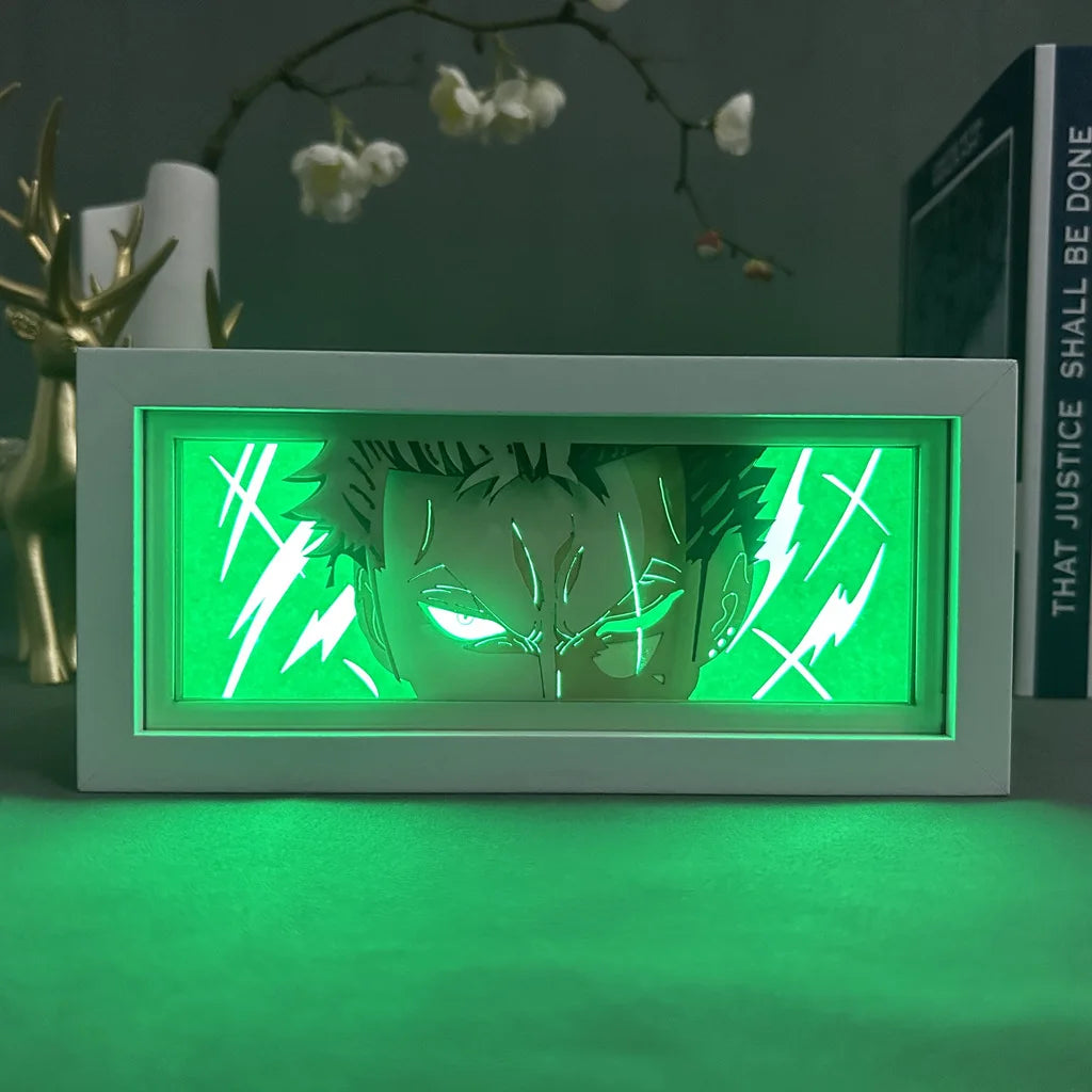 Luffy Anime Paper-Cut LED Light Box