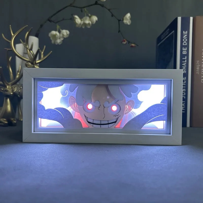 Luffy Anime Paper-Cut LED Light Box
