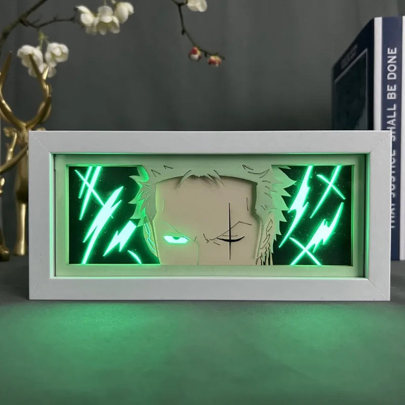 Luffy Anime Paper-Cut LED Light Box