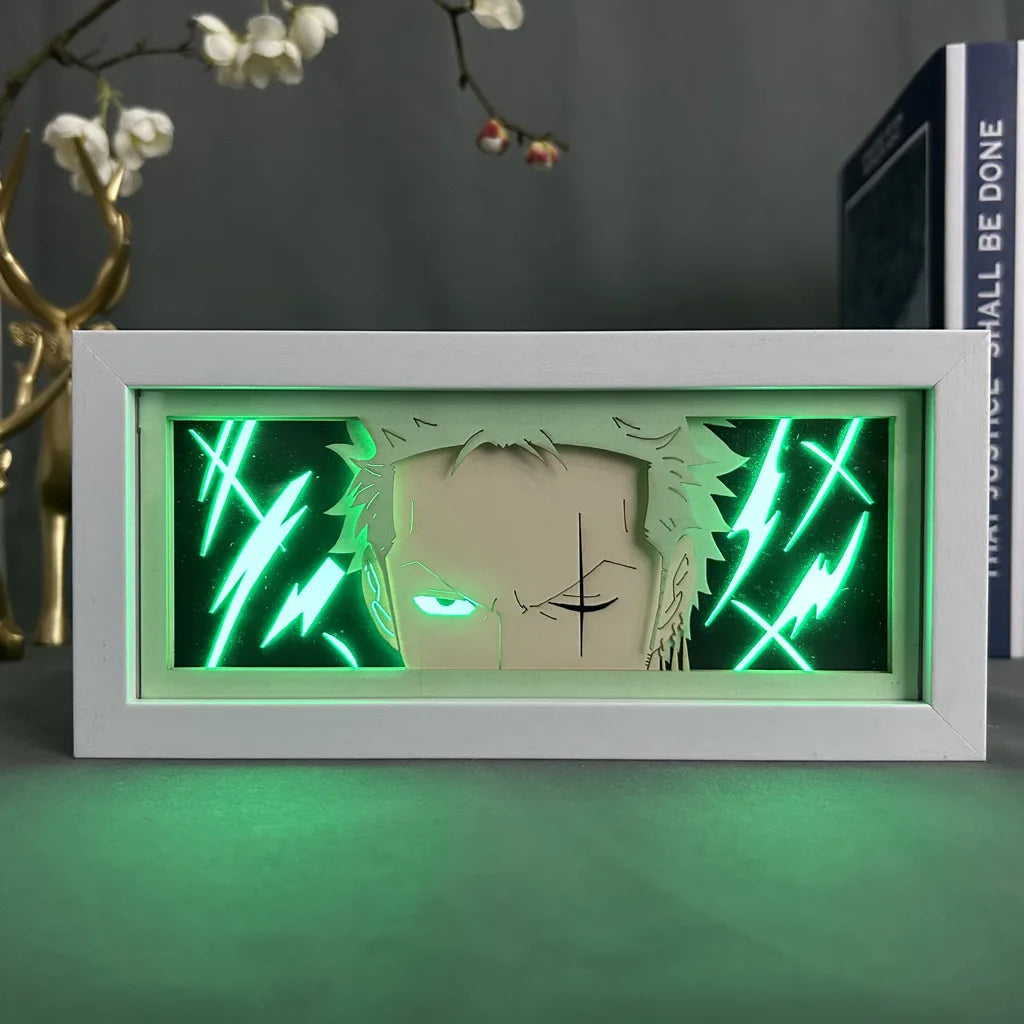 Luffy Anime Paper-Cut LED Light Box